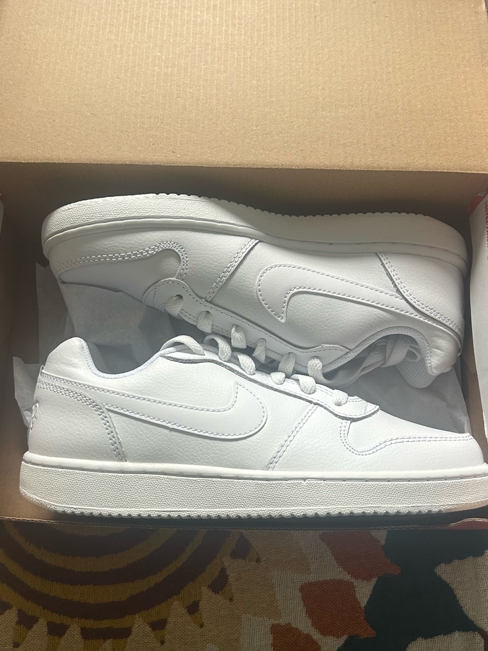 Nike Women’s White Low-Top Leather Sneakers